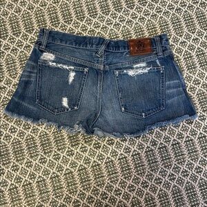 Vintage Y2K Rugby Ralph Lauren Preppy Heritage Distressed Denim Jean Shorts | 28